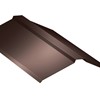 Faîtière plate RA1AR Ruukki 40 RR887 brun chocolat L=2.00m